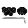 6pcs Motorcycle Hubcap Wheel Side Cover Replacement for Piaggio Vespa GTS GTV 250 300 2017‑2020Black