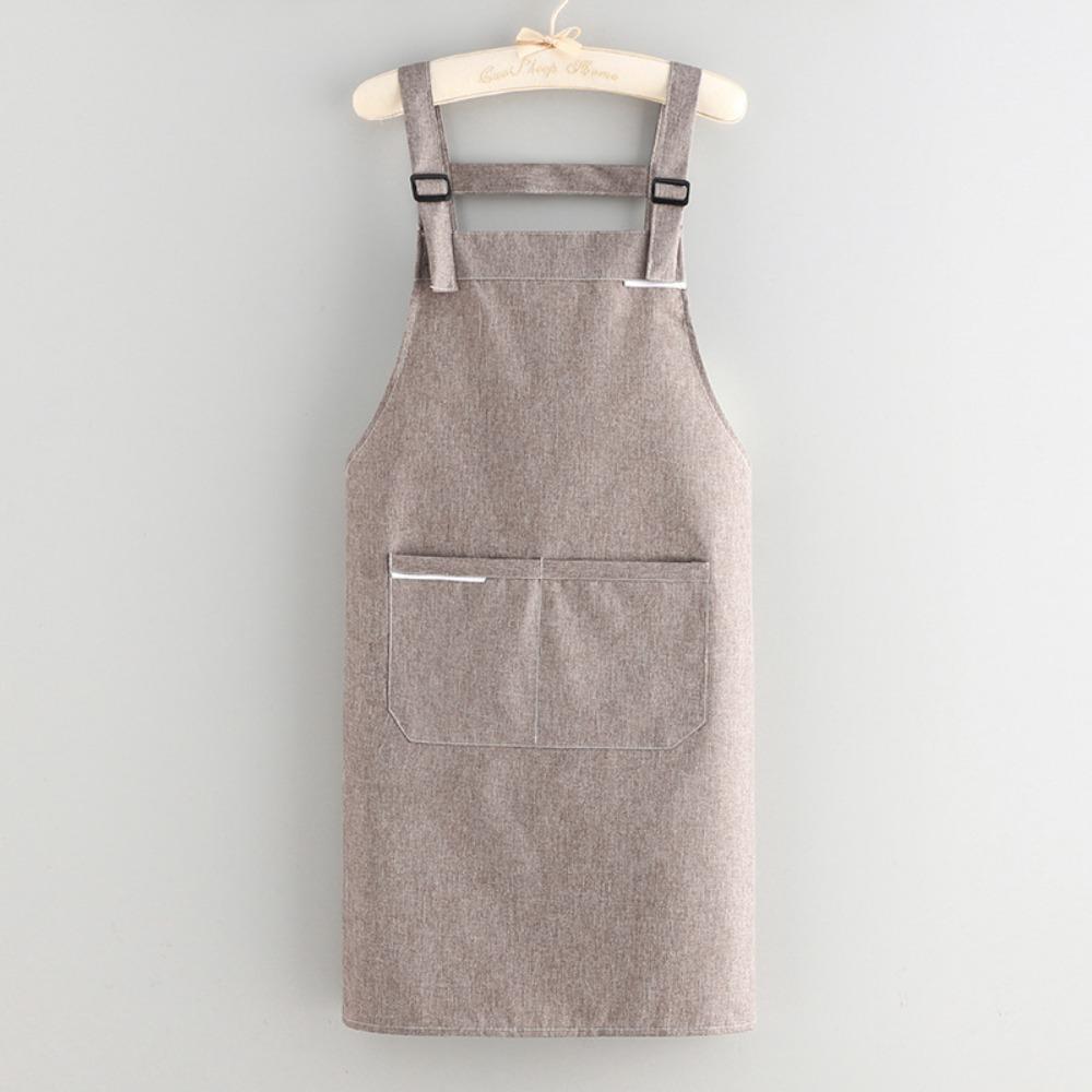 Waterproof Oil Proof Apron Sleeveless Work Clothes Simple Cooking Apron For Women Men