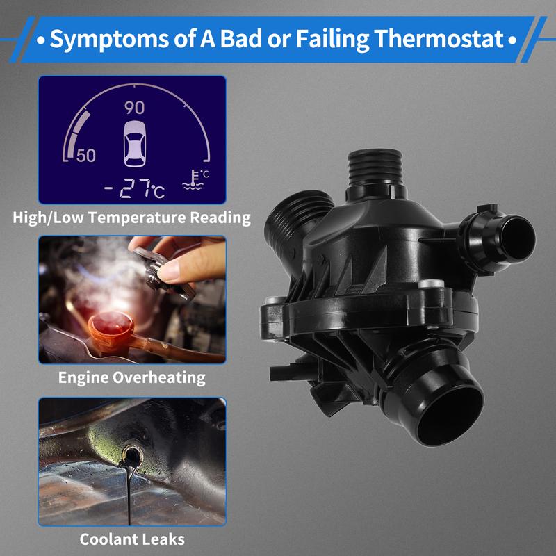 X Autohaux Coolant Thermostat Housing Assembly for BMW 328i 335i 2007-2013 No.11537536655