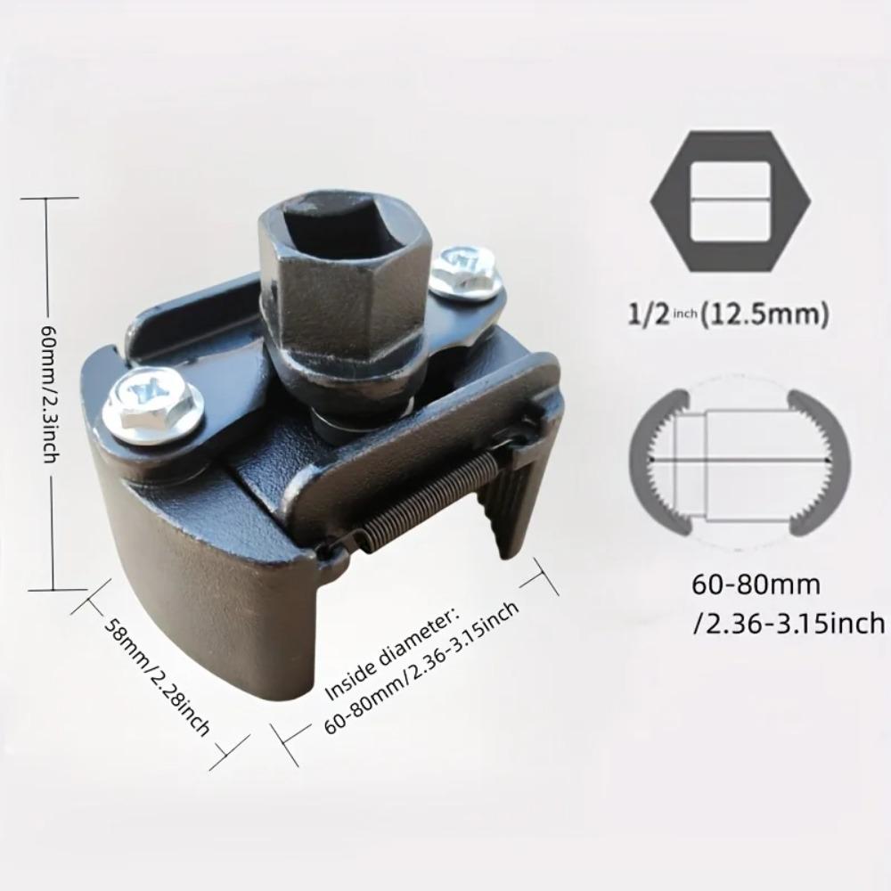 Two Jaw Machine Filter Wrench with Adjustable Forward and Reverse Rotation Filter Element Automotive Oil Grid Disassembly Tool