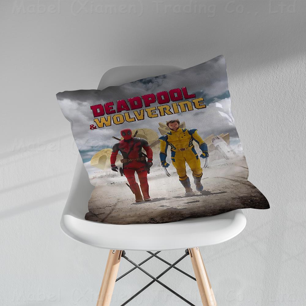 

DDeadpool And WWolverine Cushion Cover Car Throw Pillow Case For Sofa Car Christmas Gift xcm xcm 30X30cm
