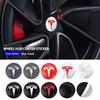 SGD4 4Pcs 56mm Car Wheel Center Hub Caps Emblem Stickers Auto Rim Cover Accessories For Model 3 S X Y Roadster SpaceX