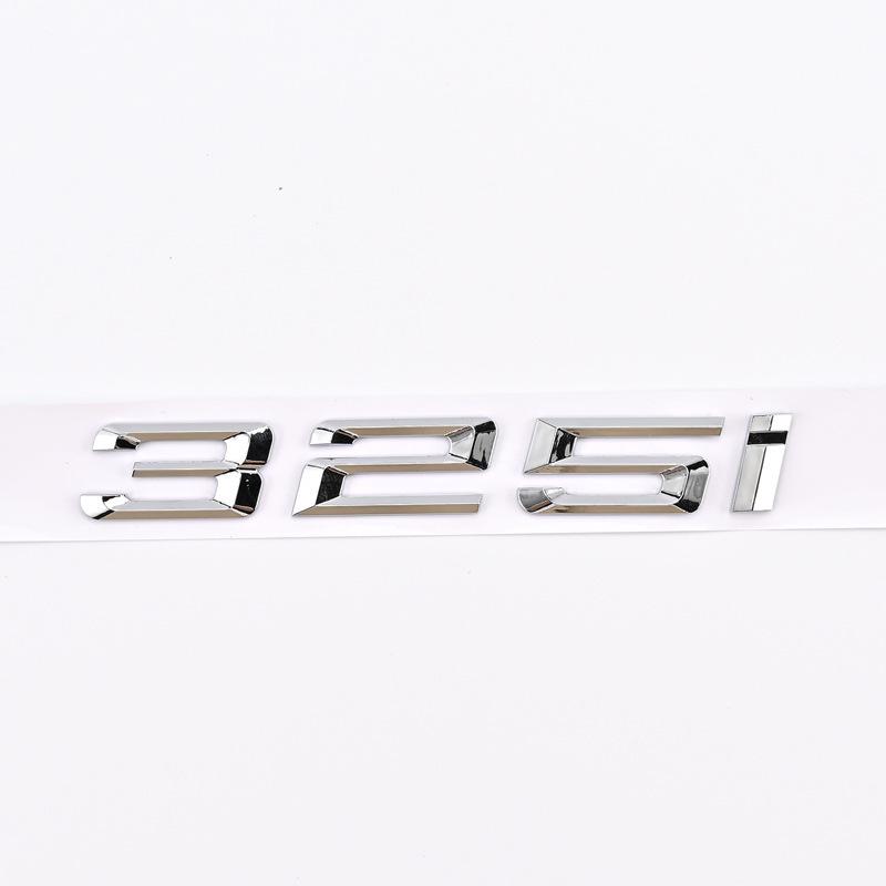 Applies to rear badges of older BMW 3 Series models: 316i, 318i, 320i, 325i, 330i.