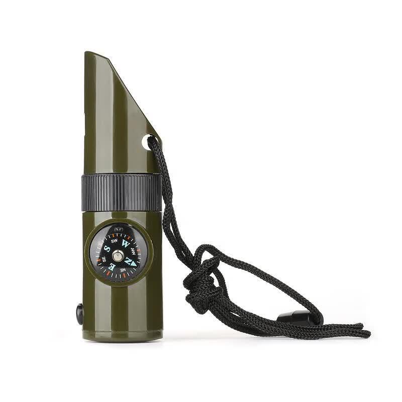Portable 7-in-1 Outdoor Survival Compass Kit