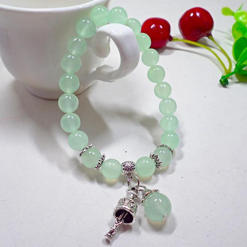Fashion Pink Crystal Quartz Natural Stone Bracelet Elastic Reiki Healing Energy Strand Bangles Jewelry Beads Lovers Woman Gift