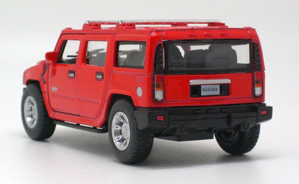 Hummer H2 SUV 2008 Pullback Car [Kinsmart] 1/40 (Red)