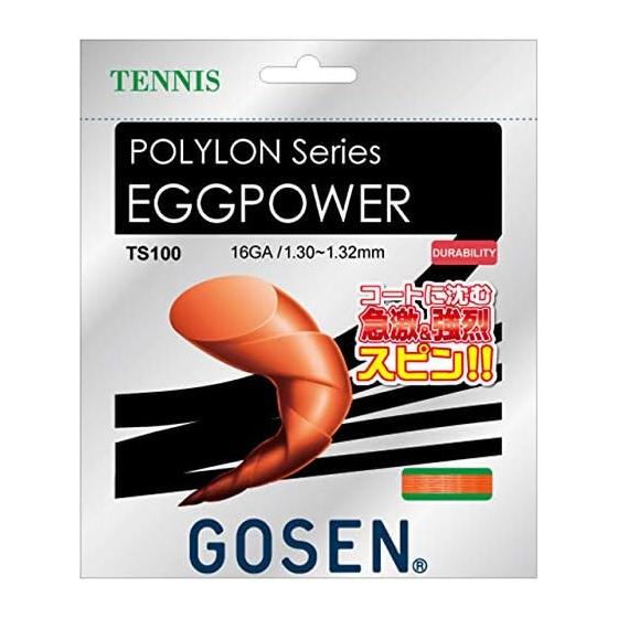 GOSEN Жесткая Теннисная Струна Egg Power 16 12.2м/1.30~1.33мм TS100