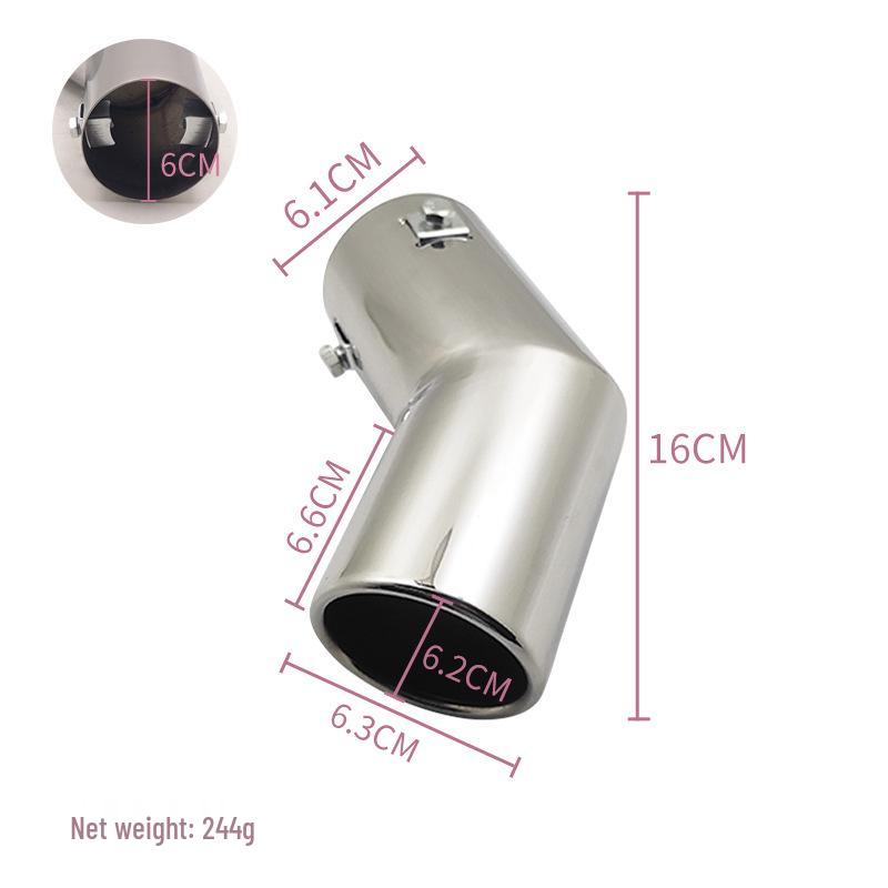 6030 Universelles gebogenes Endrohr für Volkswagen Old Bora Auspuff