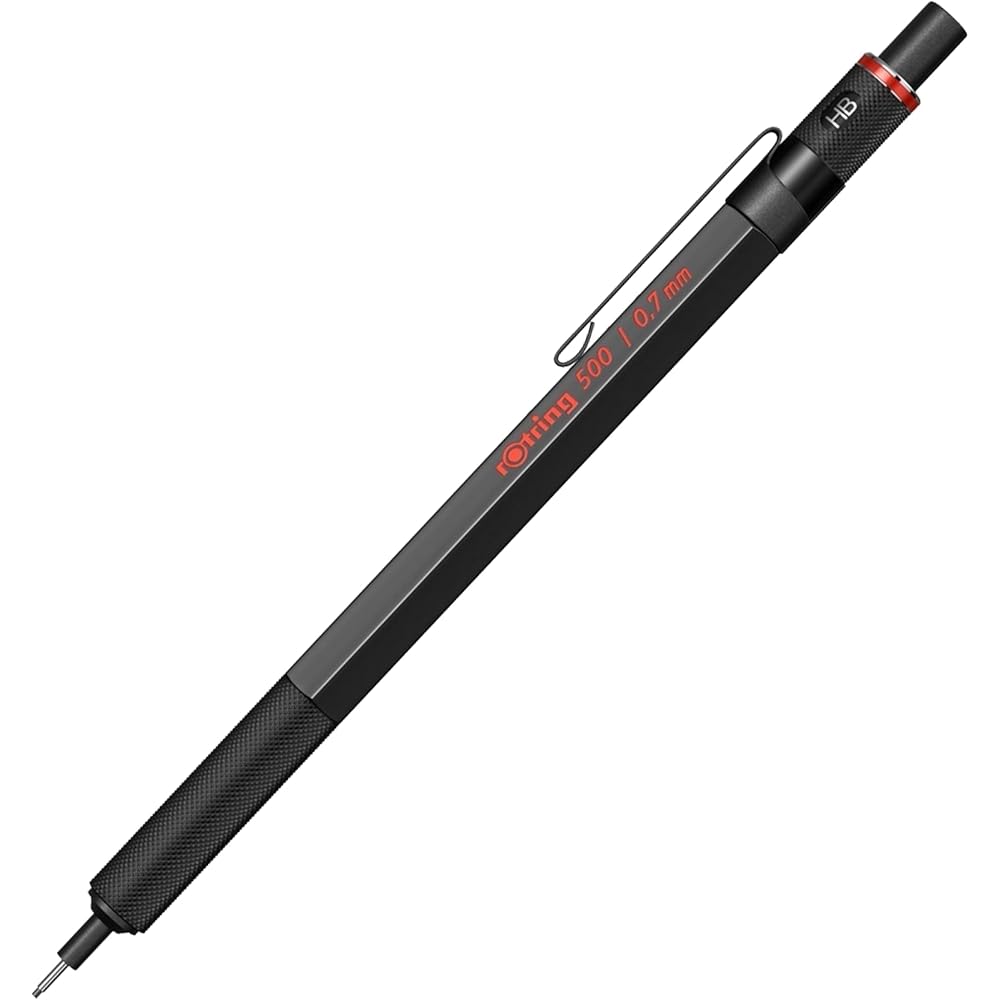 Rotring (Rotring) Mechanical Pen 500N 0.7mm 1904-727 [Japanese Genuine] Black