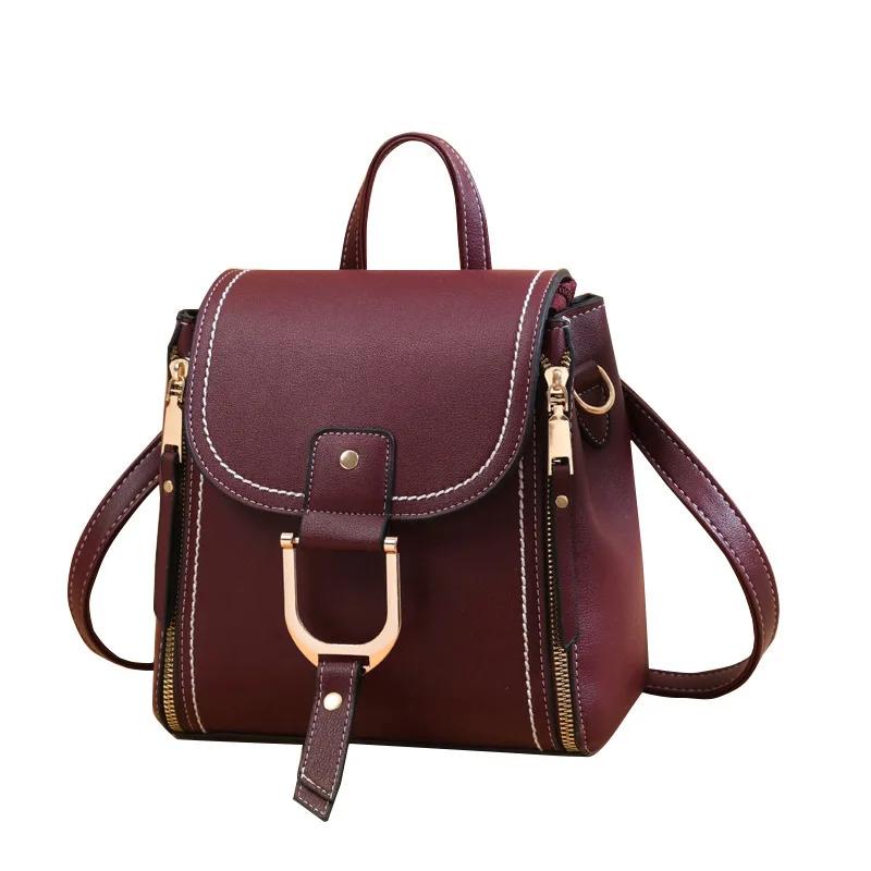 New Fashi High Quality Leather Backpack Women Cute Mini Backpacks for Women Backpack Luxury Designer Backbags Trend