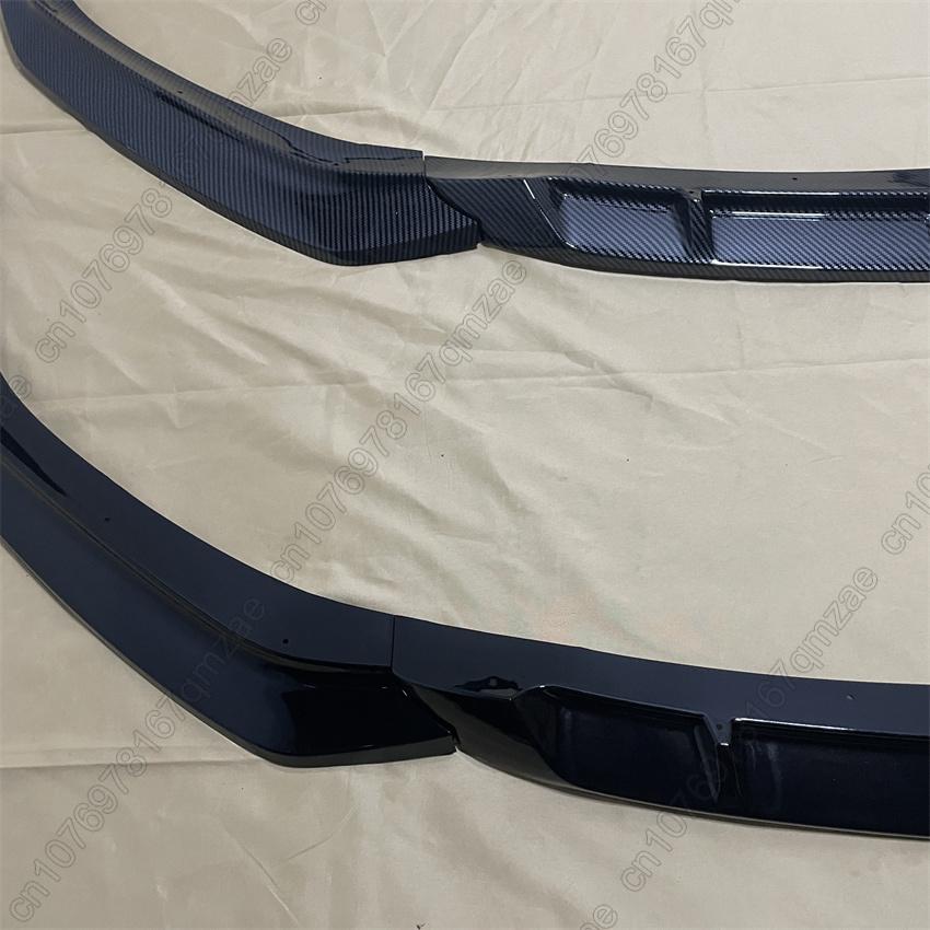 Für BMW 5 G30 G31 525i 530i 530d 540i M 2017-2020 Auto Frontstoßstange Lippe Kinnschutz Diffusor Abdeckung Deflektor Karosserie-Kits Glanzschwarz