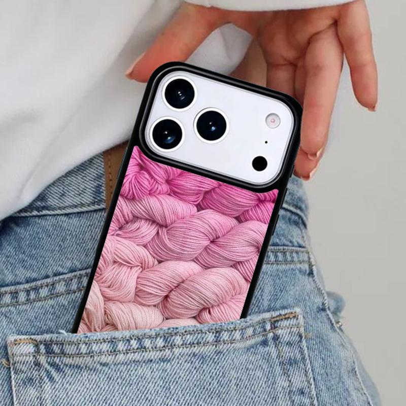 

Чехол для телефона для iPhone 17ProMax 12 13 14 15 16e 17 Pro Max Plus Air Cover, связанный крючком, спицами, для шитья iPhone 13 Pro