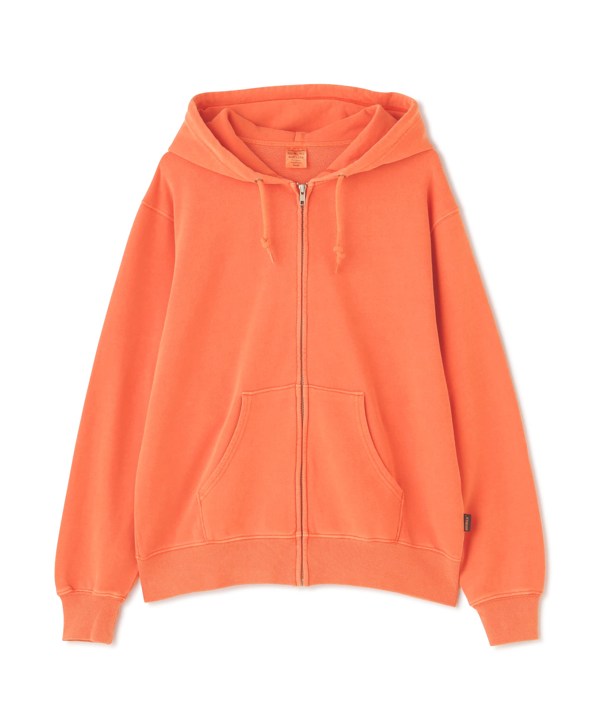 

Avirex Daily Fade Wash Zip Up Size M Parka, Men s, (150), Orange, 783-3931002