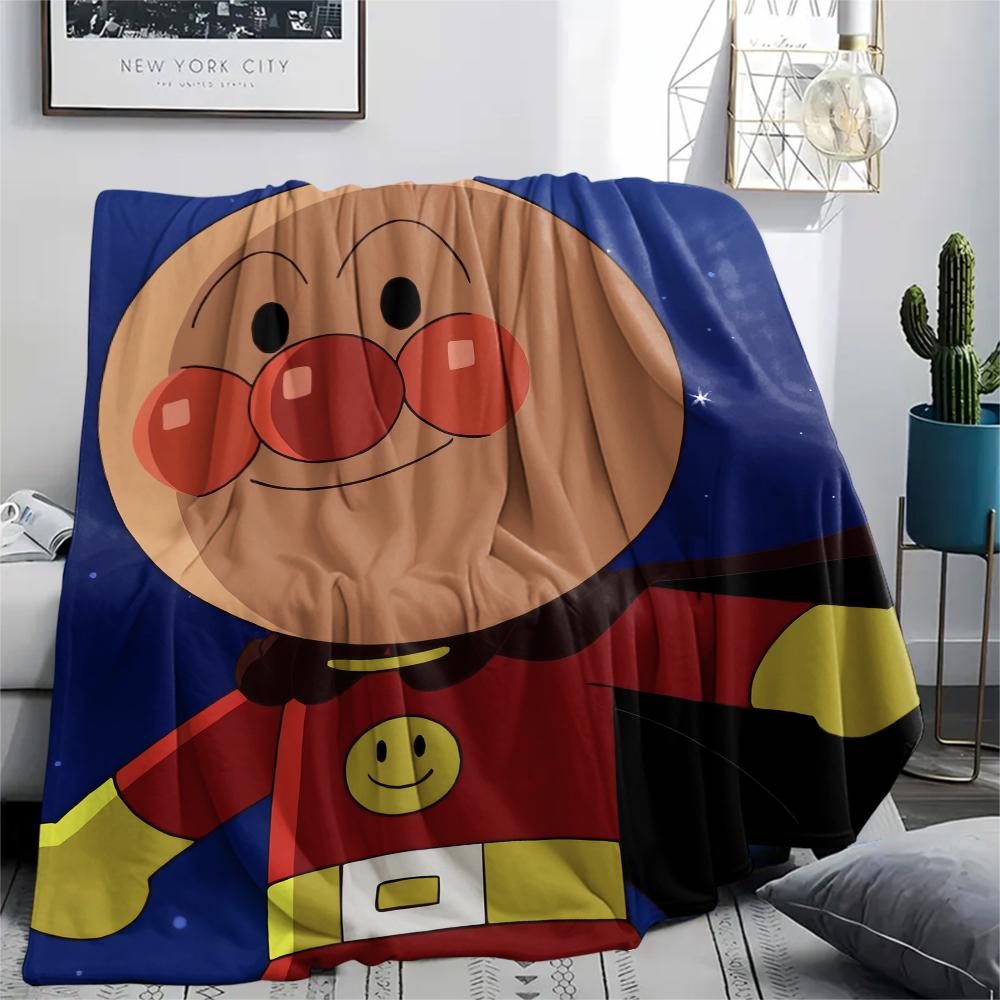 

Anpanman Autumn pattern Flannel Blanket, High quality Comfortable for All Seasons, Home Decor, Warmth and Comfort, Perfect for Gifts. 80cm x 120cm