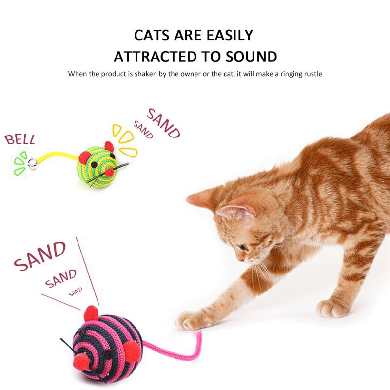 mouse on a string cat toy