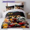 Galatasaray SK Pattern Bedding,Quilt Set Quilt Cover Pillowcase Home Birthday Gift(1 * duvet cover + 2 * pillowcase, without core)