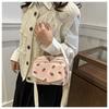 Cartoon Corduroy Shoulder Crossbody Bag for Women New Japanese Style Girl Student Strawberry Phone Bag