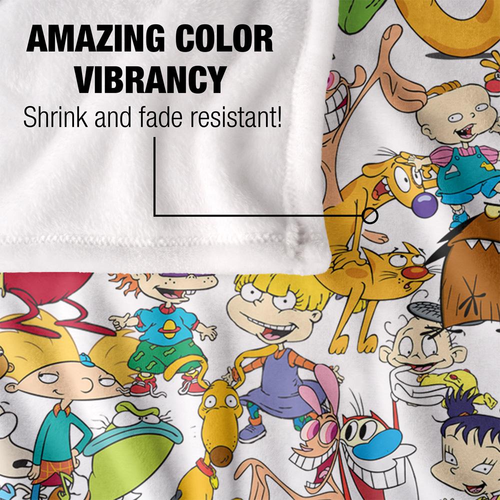 Nickelodeon Silky Collage Supersoft Blanket
