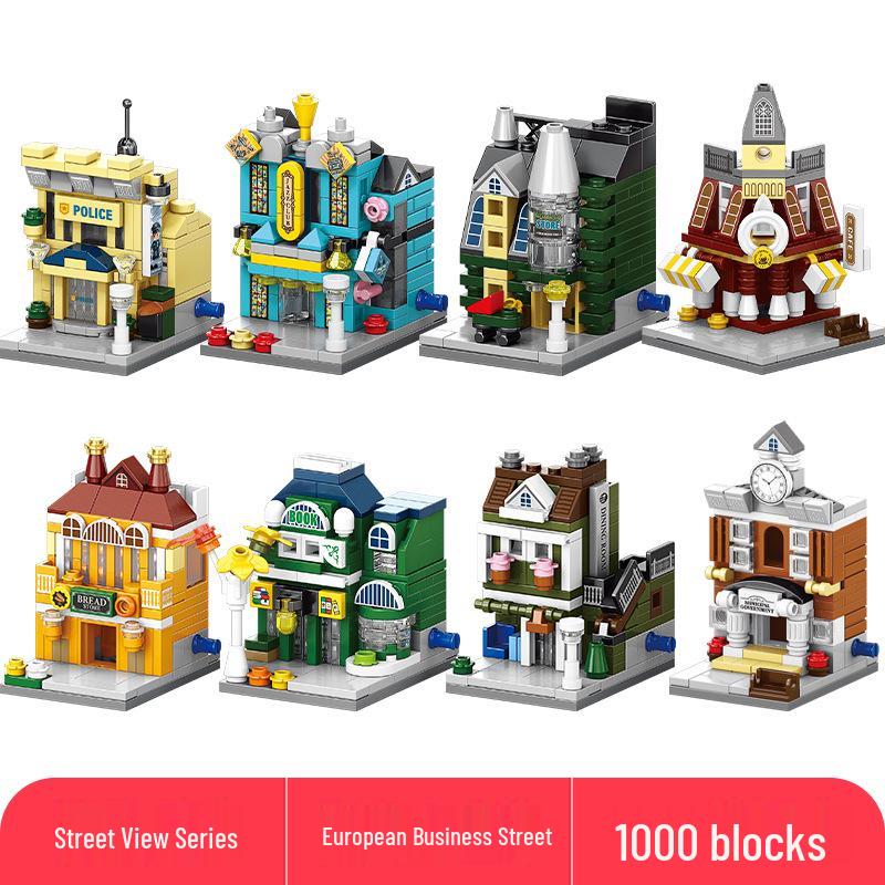 Lele Brothers Compatible Building Blocks: Educational Interlocking House Model for Kids