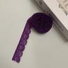 Colorful Elastic Lace Trim 2.5cm Width 10 Yards Length Elastic Lace Ribbon Stretchable Nylon Material Nylon Lace Ribbon