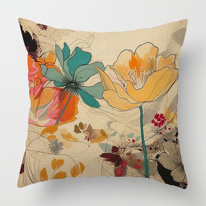 Home Decor Abstract Art Inspired Digital Print Pillowcases Pattern Cushion Cover Suitable for Sofa Bedroom Car Pillow Cover