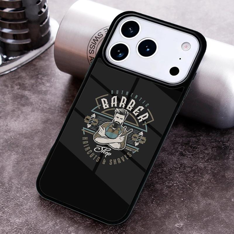 Barber Shop Hair Stylist Salon Phone Case For iPhone 17 16 15 14 13 12 11 Pro Max Plus 17Air Soft Silicone Cover