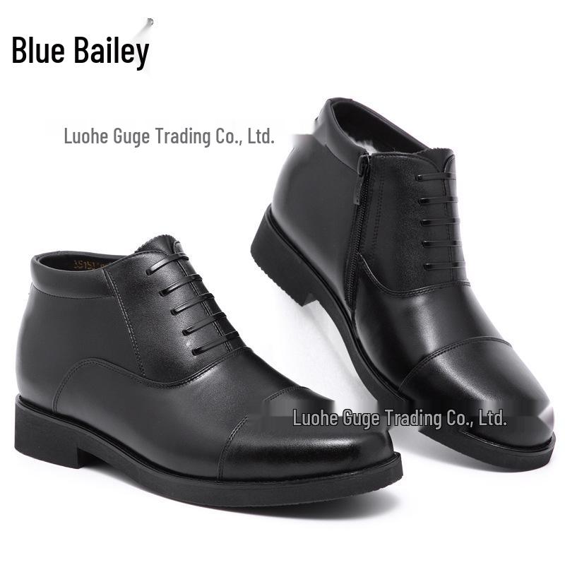 

Мужские зимние формальные кожаные туфли с шерстяной внутренней отделкой - Дизайн на три люверса для бизнеса и уличной моды 43