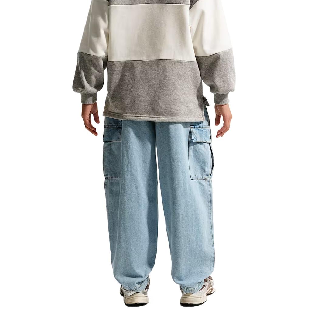 (GS) Nike Sportswear Collection Windrunner Denim Cargo Pants 'Light Armory Blue' Kids' IO0197-440