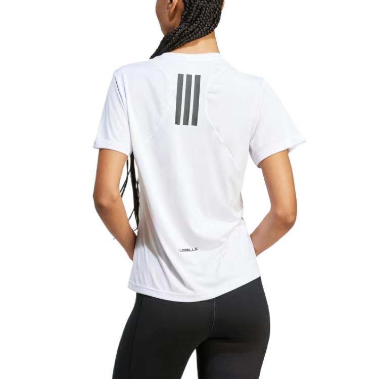 New Adidas LES MILLS T Shirt Women's White JJ1430