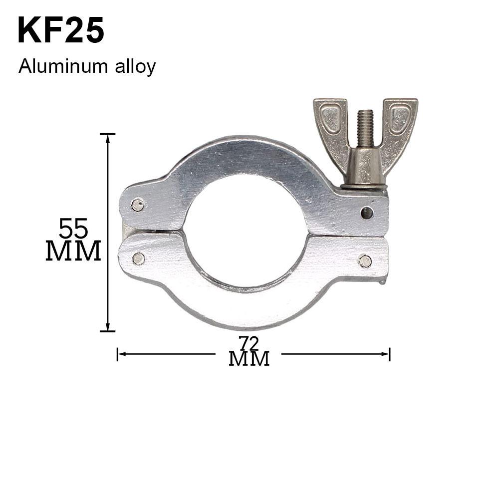 

1Pcs Double Pin Vacuum Clip Aluminum Alloy Tube Fitting Durable Vacuum Clamp KF25