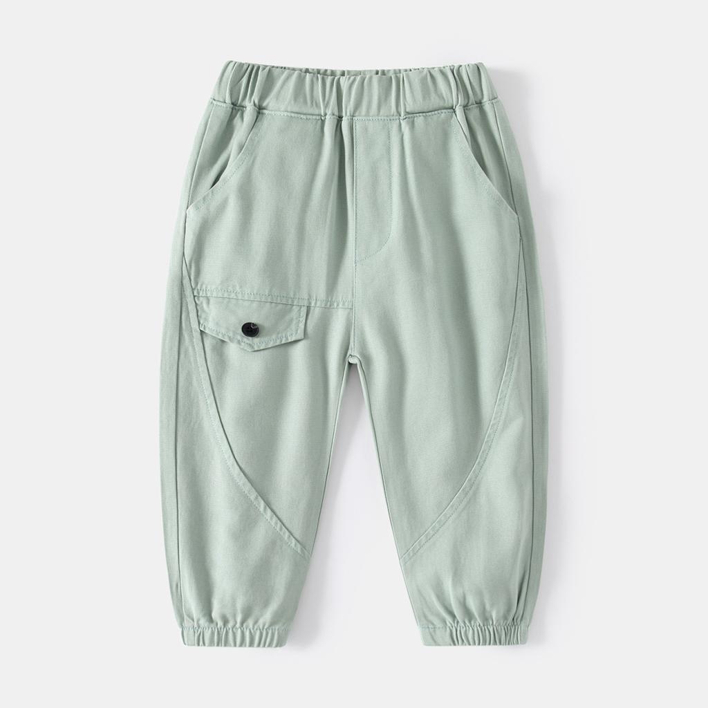 Pantalon décontracté d'extérieur pour voyage d'enfants, pantalon à ceinture élastique taille moyenne, pantalon d'enfants est une salopette douce et confortable pour garçons