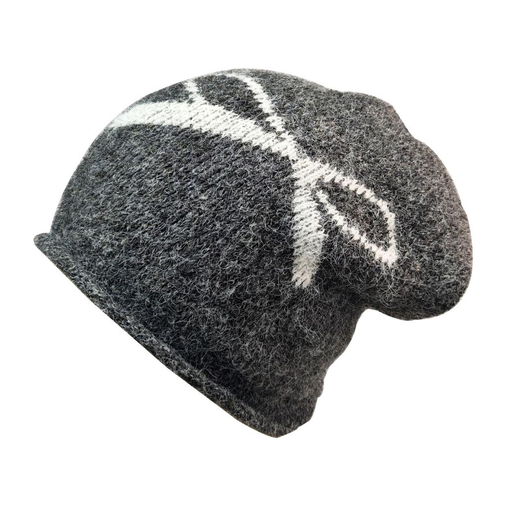 JYL TS DIY Bow Knit Beanie Winter Slouchy Hat Warm Hat Acrylic