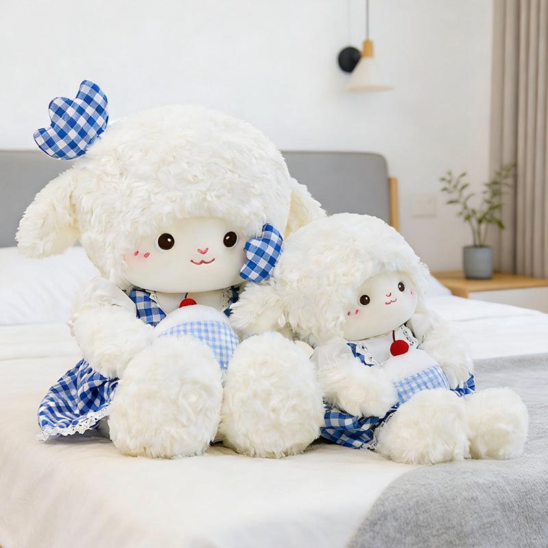 Adorable Cartoon Cherry Sheep Plush Toy - Perfect Healing Companion and Gift for Girls