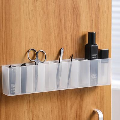 Wandmontage 3 Grids Organizer Spiegelkast zelfklevende Kleine Voorwerpen Opbergdoos Wenkbrauwpotlood Lippenstift Lip Glazuur Organizer