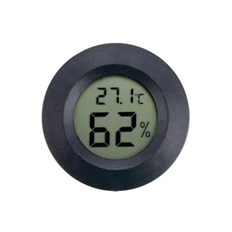 1PC Mini Hygrometer Thermometer Fahrenheit or Celsius Meter Digital LCD Monitor Indoor Room Round Humidity Temperature Gauge