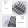 12 Grids Transparent Empty Nail Foils Plastic Storage Box False Nail Art Box Case Organizer