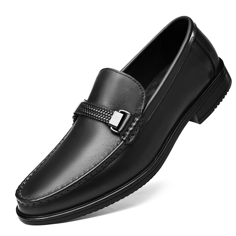 Fashion Luxury Brand Mens Summer Cowhide Breathable Casual Leather Shoes Fashion New Men Comfortable Hollow Out Business Leisure Loafers