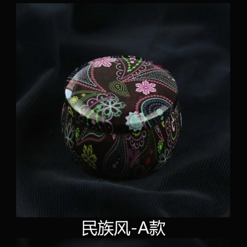Lovely Mini Tin Box Gift Jewelry Tin Box Cookie Candy Tea Storage Round Drum Tinplate Box Drawer Organizer