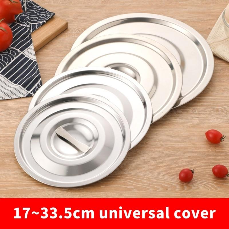 Stainless Steels Frying Pan Cover for Pots Woks Sustainable Kitchen Essential Restaurant Tool Cookware Cover