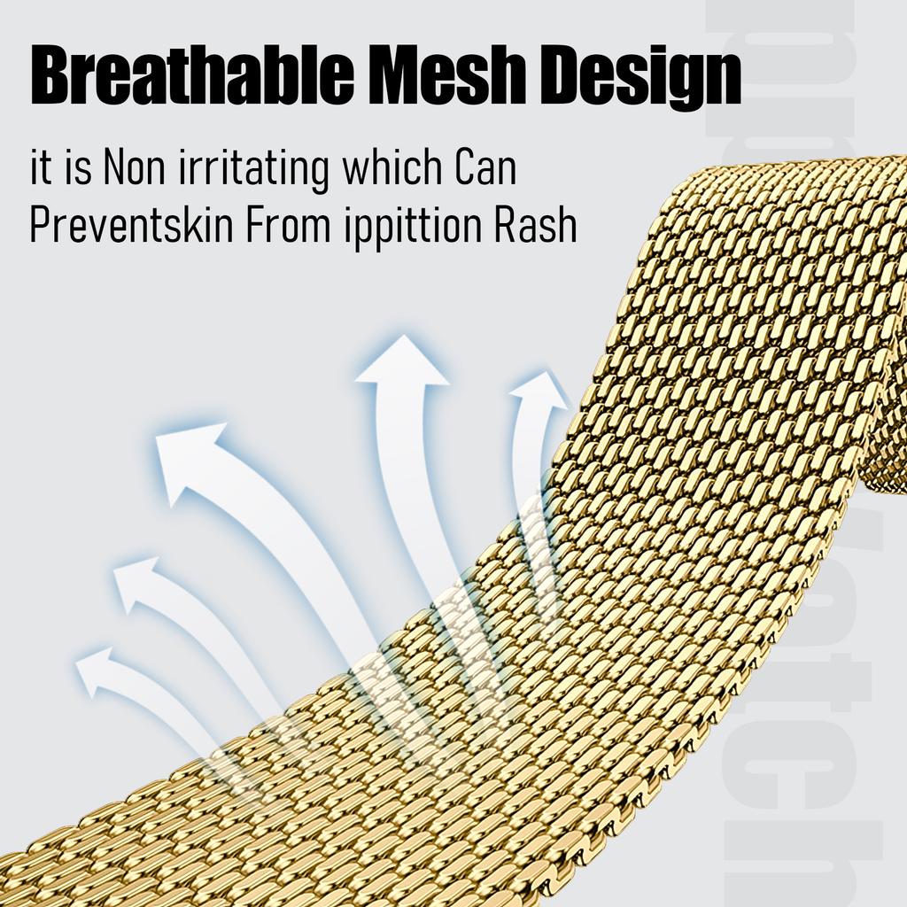 Milanese loop band for Amazfit GTR 4/3/2/Pro/GTS/3/4/mini/Stratos Bracelet Amazfit helio/balance/bip 5 6 20mm 22mm Watch straps