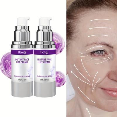 Sofortiges Facelifting & Straffungscreme, Liftet & Festigt Hellbeige mit Retinol, Kollagen & Hyaluronsäure, Feuchtigkeitsspendend, Hydratisierend & Aufpolsternd Straffende Creme