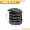 Hood Stop Buffer No.65822-3U010 - Car Hood Bumper Support - for Nissan Versa 1.8L 2007-2012 Rubber Black - 1 Pc