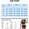 Womens High Waisted Bikini Sets Drawstring Swimsuits Crisscross Tie Back Bathing Suit