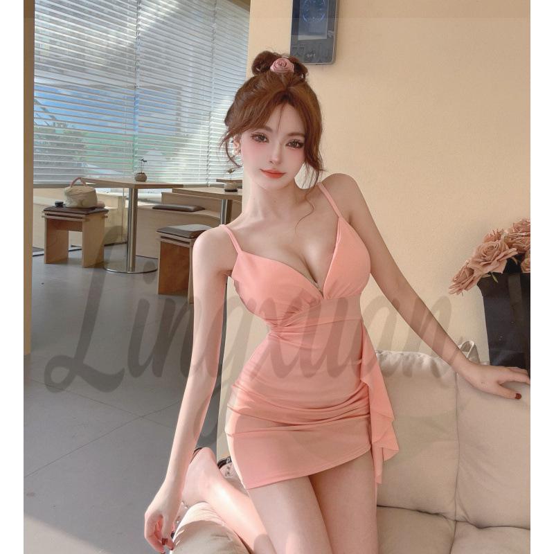 Sexy Nightclub Fringe Patchwork Bodycon Camisole Dress