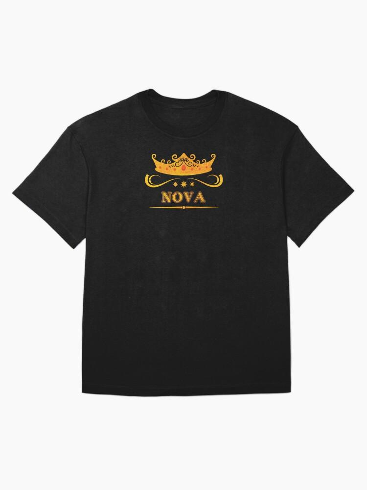 Nova Nova Personalized Name With Crown - Cool & Custom Gift for Girls, Teens Oversized T-Shirt