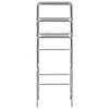 Etagère de rangement 3 niveaux pour toilette en métal VIDAXL - Argenté