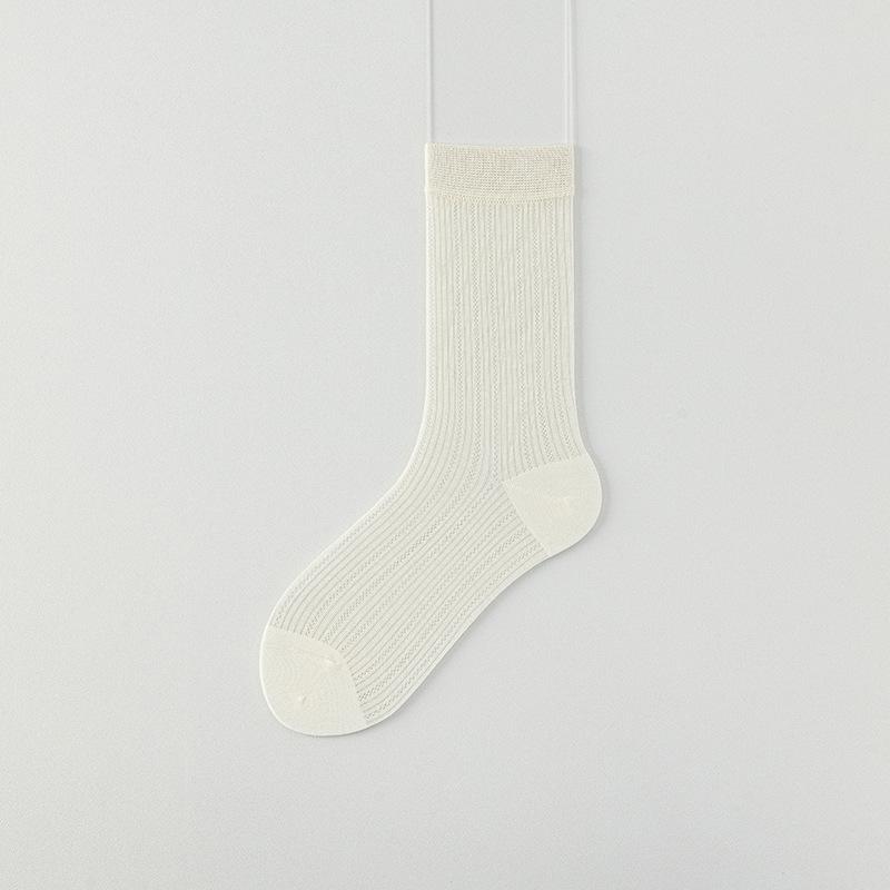 Women's Summer Thin Mesh Cool Boneless Antibacterial Deodorant Tube Stack Socks