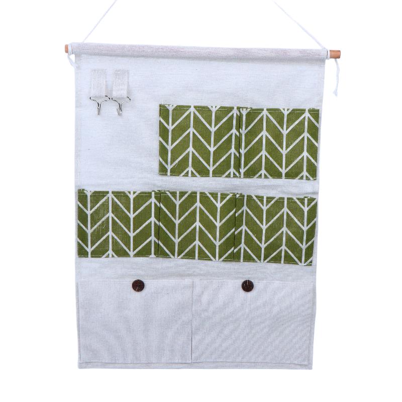 Organize Your Space with Fabric Pocket Bag Wall Hanging Storage for Bedroom and Bathroom