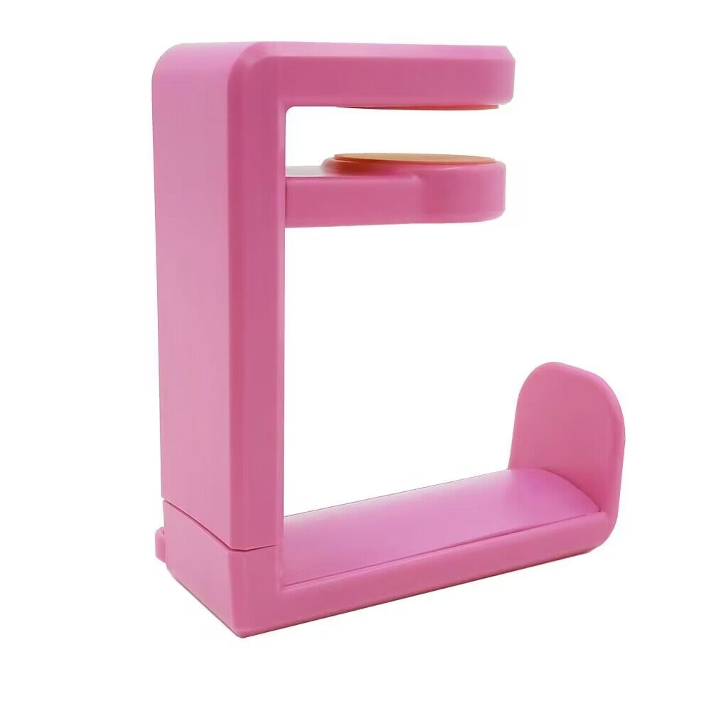 

Настольный кронштейн для наушников, органайзер, настольный игровой держатель для гарнитуры, вращающаяся на 360 градусов вешалка-органайзер, стойка для питания розовый