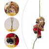 Christmas Tree Santa Doll Decorations With Rope Santa Clause Figure Resin Hanging Ornament For Home Party Decoration